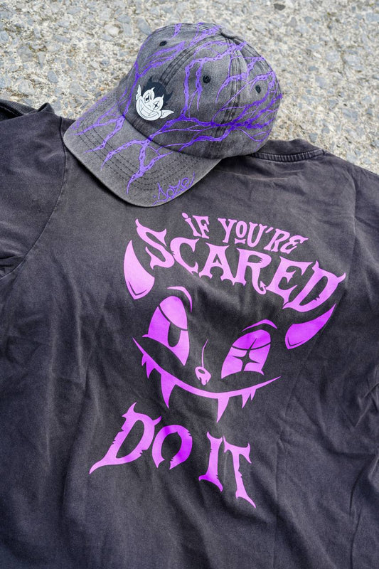 CAMISETA OVERSIZE IF YOU SCARED DO IT
